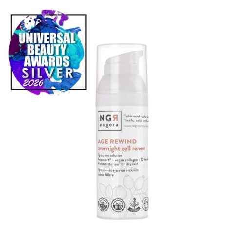 Age rewind liposzómás éjszakai arckrém Fucocert® +vegán kollagén