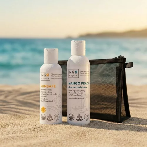 Sunsafe DUO: Fizikai fényvédő + After sun +Ajándék neszeszer