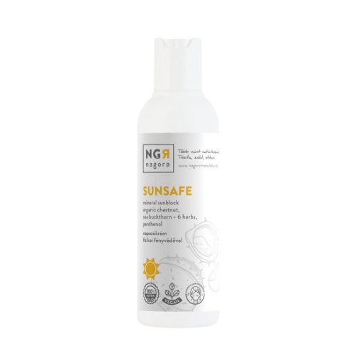 SUNSAFE napozókrém fizikai fényvédővel 100ml