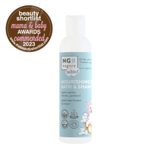 Tápláló baba fürdető és sampon bio sárgabarackmag olajjal, panthenollal, bio levendula illóolajjal 200ml Tápláló baba fürdető és sampon bio sárgabarackmag olajjal, panthenollal, bio levendula illóolajjal 200ml