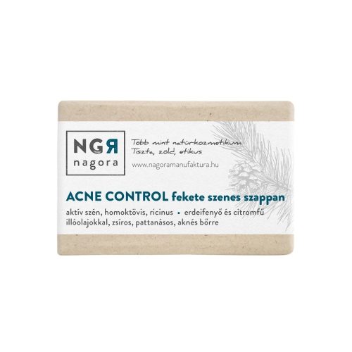 ACNE CONTROL black charcoal organic soap 90g