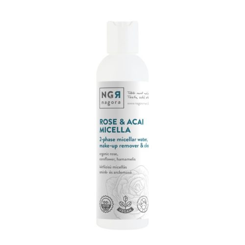 ROSE & ACAI MICELLA kétfázisú micellás smink- és arclemosó 200 ml